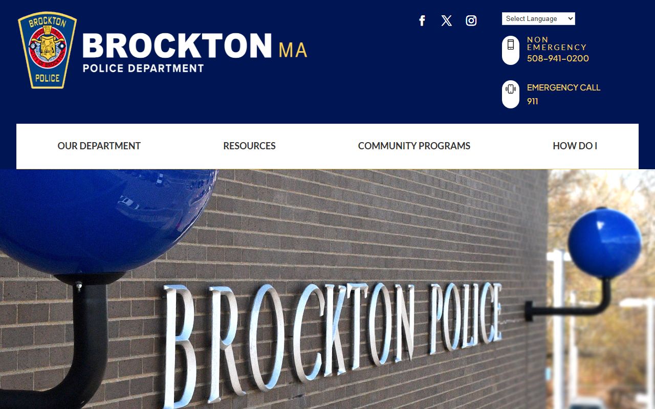 Brockton Police Department criminal court records information