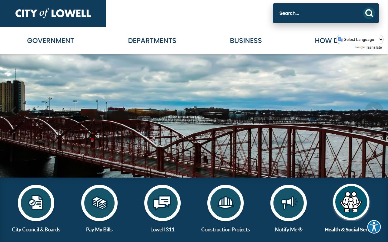 Lowell Police Department website for Lowell criminal court records